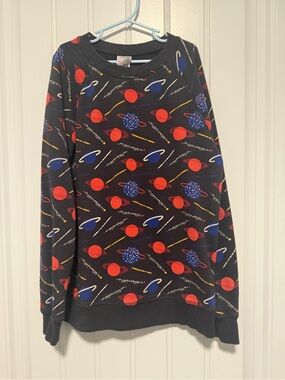 Hanna Andersson Black Sweatshirt 🪐☄️💫size 12/ 150cm